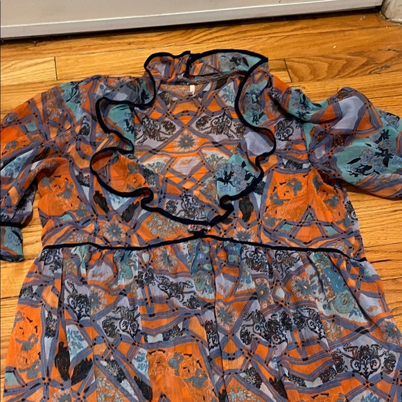 Free People Cassis Printed Chiffon Maxi Dress - Picture 5 of 7